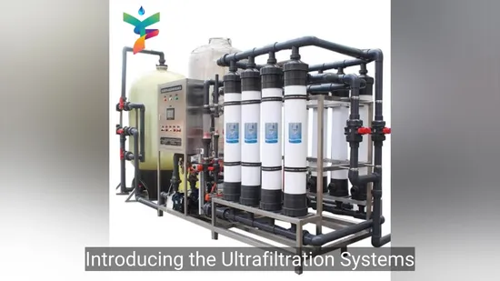 Sistema integrato di trattamento dell'acqua con ultrafiltrazione e osmosi inversa per uso industriale